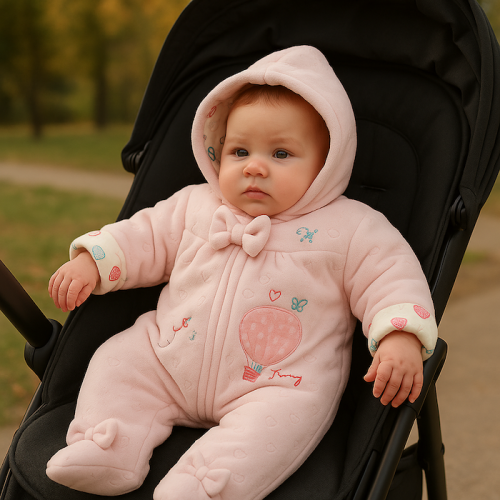 Βρεφική Φόρμα Εξόδου Bodysuit pink exodou 722790